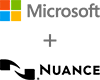 Microsoft and Nuance logos