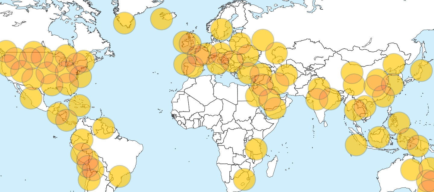 New World Interactive Map