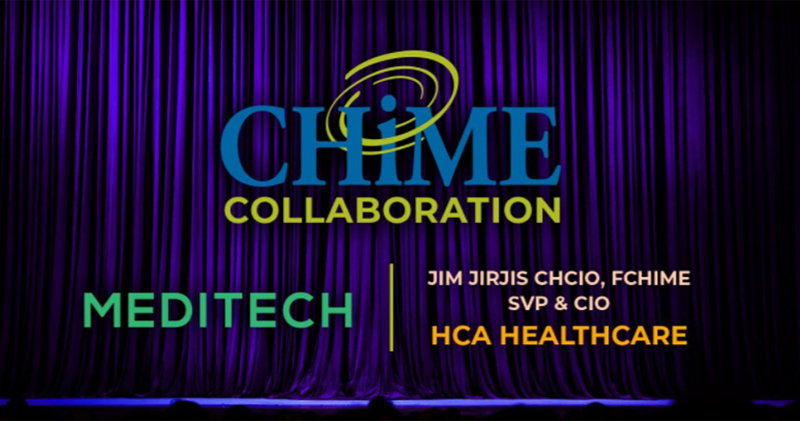 HCA Healthcare and MEDITECH honored with CHIME Collaboration Award