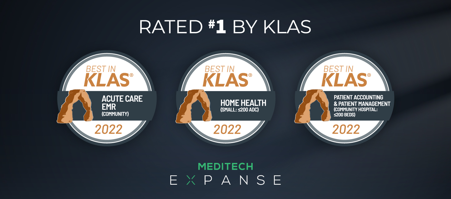 3 KLAS awards won by MEDITECH Expanse for 2022