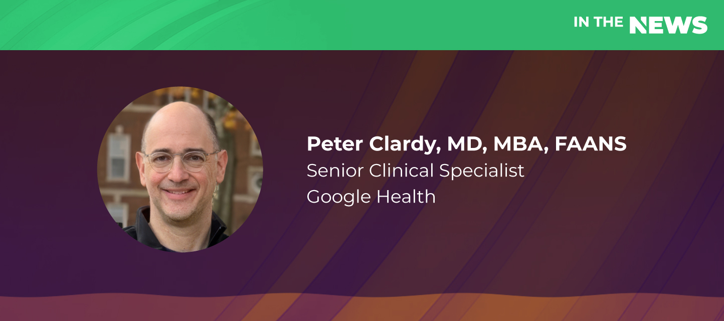 Google Health’s Dr. Peter Clardy discusses the evolving role of AI