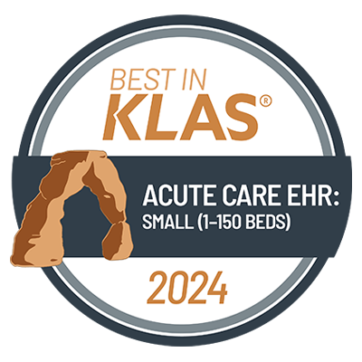 2024 KLAS Award Acute Care EHR (Small 1-150 beds)