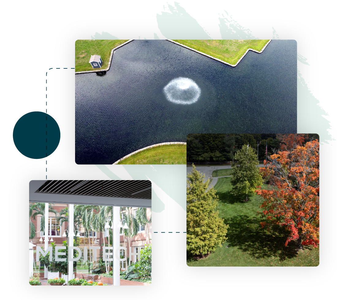 MEDITECH Canton pond and lawn and energy efficient HVAC