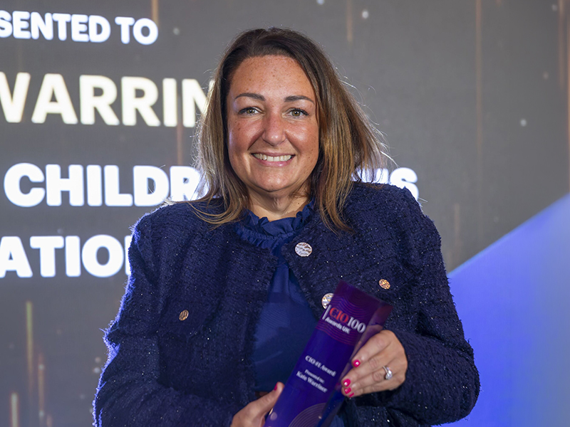 Kate Warriner number 1 CIO in the UK