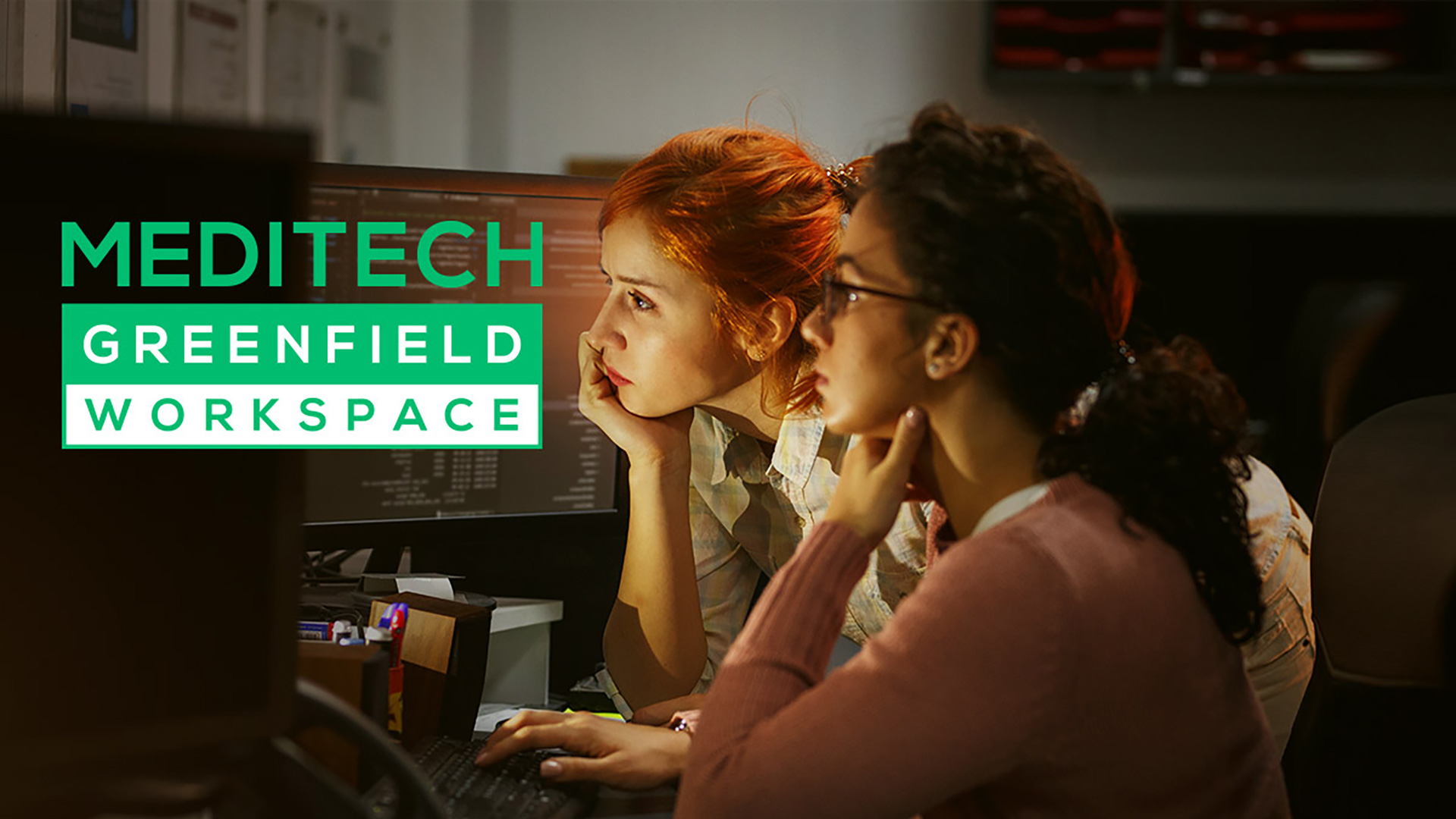 MEDITECH Greenfield Workspace - two female developers at work