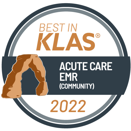Best in KLAS 2022 award - Acute Care EMR (community hospital) for MEDITECH Expanse