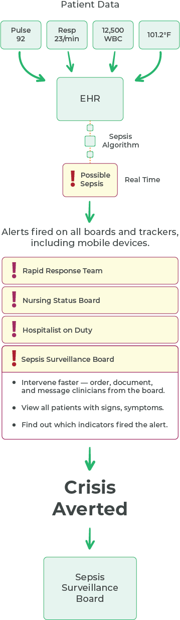 Sepsis surveillance graphic