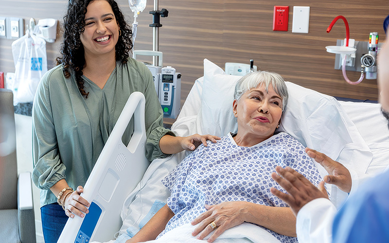 patient with family memebers