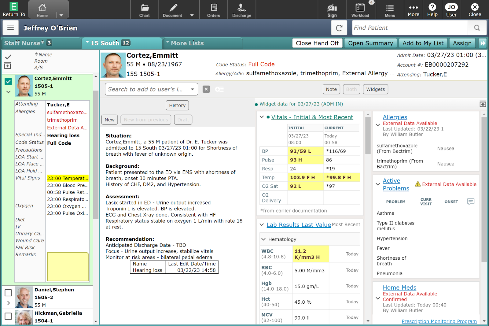 Expanse Patient Care screenshot