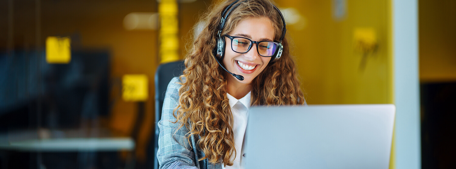 woman on computer