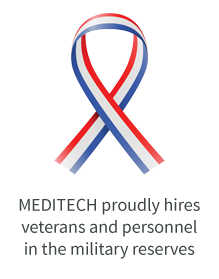 red, white and blue ribbon graphic