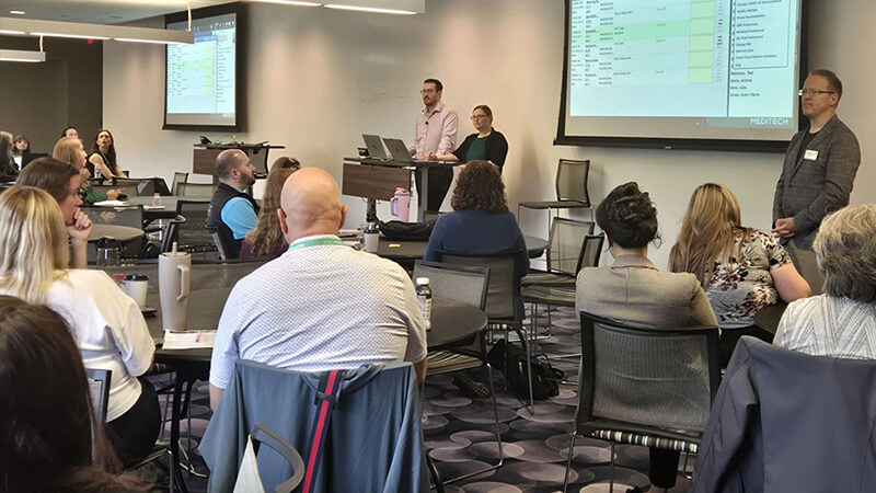 full conference room at MEDITECH's Foxborough building